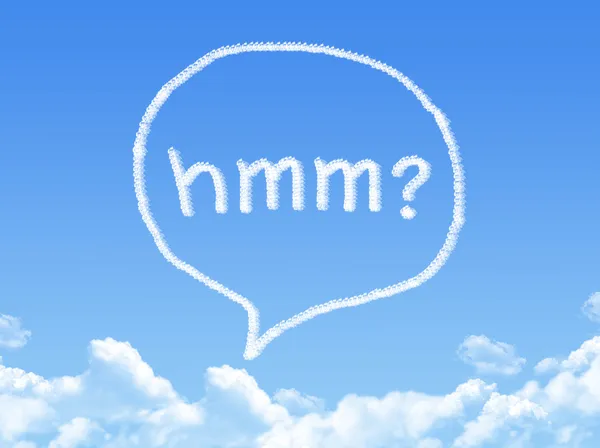 Συννεφάκια ομιλίας σύννεφο σχήμα — Φωτογραφία Αρχείου