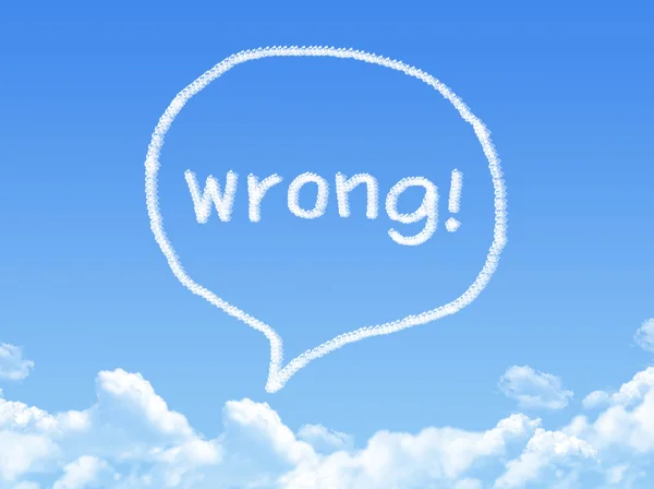 Speech bubbles cloud shape — Stock Photo, Image