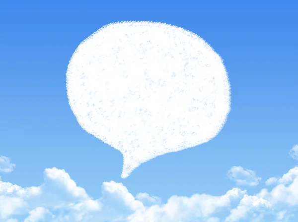 Speech bubbles cloud shape — Stock Photo, Image