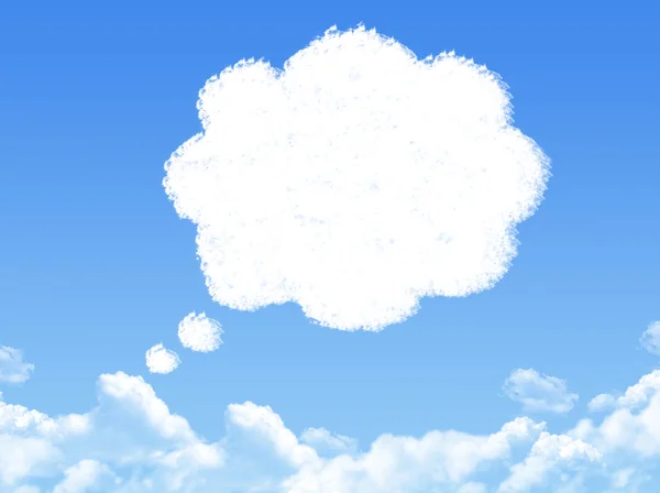 Dymki chmura kształt — Zdjęcie stockowe