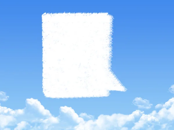 Beszéd buborékok felhő-alakzat — Stock Fotó