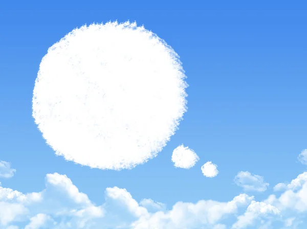 Speech bubbles cloud shape — Stock Photo, Image