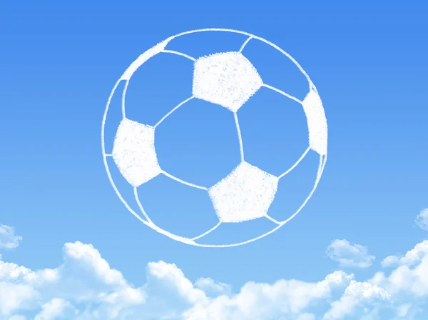 Wolkenform Fußball — Stockfoto