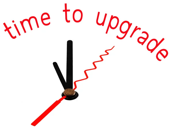 Čas na upgrade s konceptem, hodiny — Stock fotografie