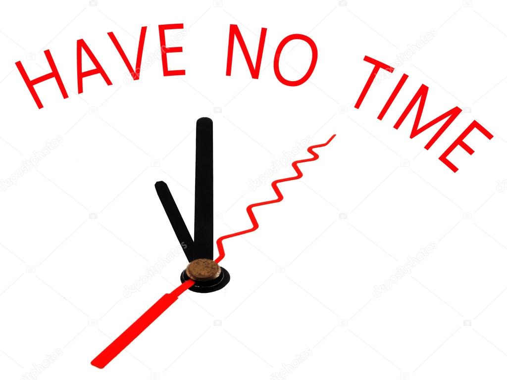 Have no time with clock Stock Photo by 51619421