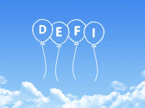 Defi Balloon Cloud Shape Blue Sky — Stock Fotó