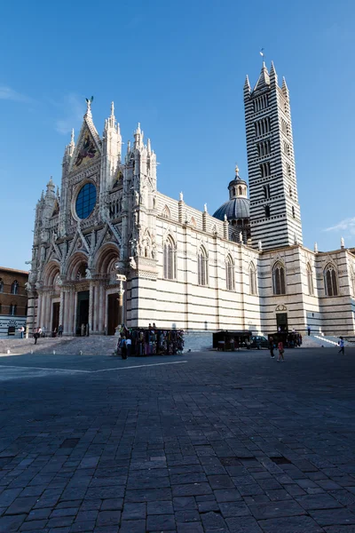 Piękna Katedra santa maria w siena, Toskania, Włochy — Zdjęcie stockowe