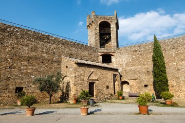 montalcino, Toskana, İtalya'nın şatoda yard