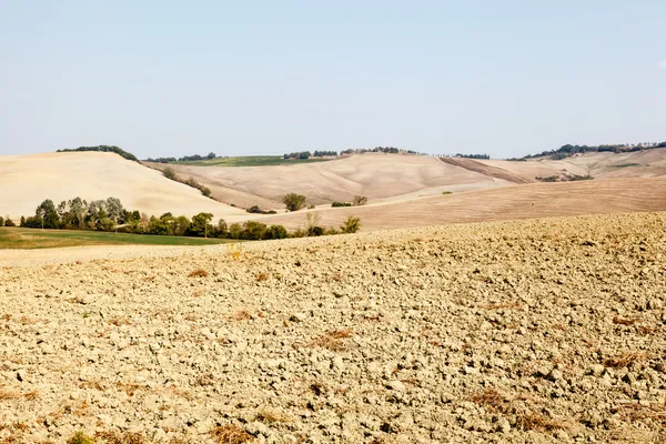 Toskanska landet nära montalcino, Toscana, Italien — Stockfoto