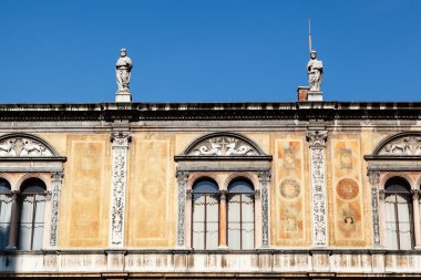 saray cephe piazza dei signoria verona, veneto, İtalya