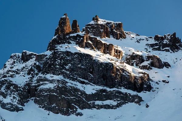 Montanhas rochosas na estância de esqui de Arabba, Dolomitas Alpes, Ita — Fotografia de Stock