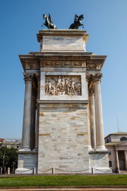 Arch barış sempione Parkı, milan, lombardy, İtalya