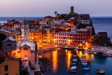 vernazza sabah köyüne hava görünümünü cinque te