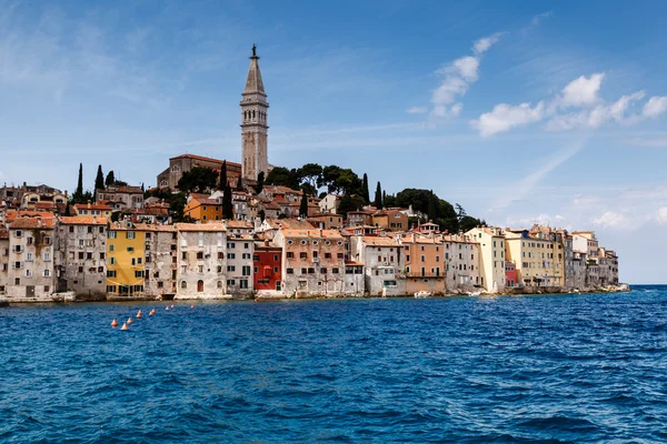 Medieval City of Rovinj and Saint Euphemia Cathedral, Istria, Cr — Stock Photo, Image