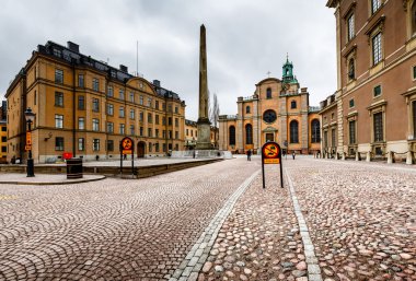 Kraliyet Sarayı ve katedral Sto Saint Nicholas (Storkyrkan)