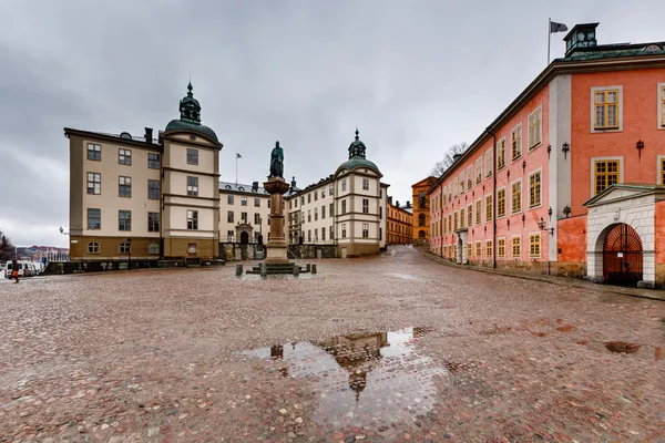 Birger vernietigde jarls vierkant in riddarholmen (onderdeel van gamla stan), stockh — Stockfoto