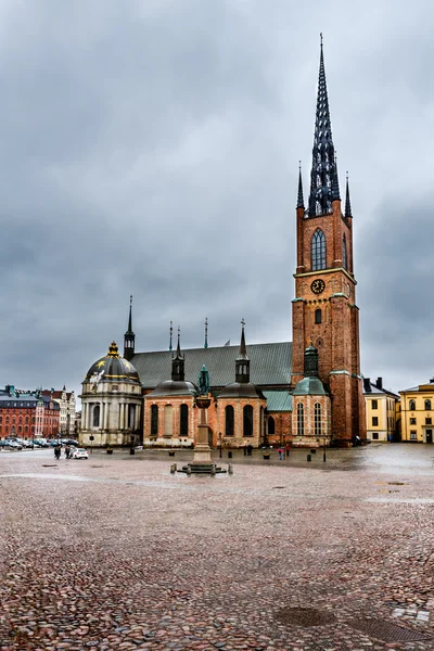 ストックホルム旧市街の riddarholmskyrkan 教会 (gamla stan)、swe — ストック写真