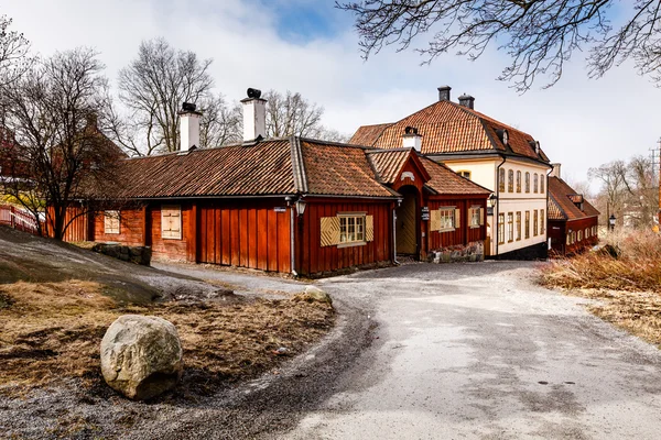 skansen Milli Parkı, stockholm İsveç geleneksel evlerde,