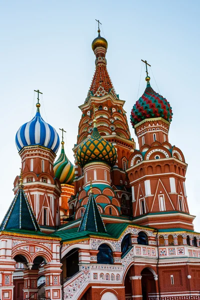 Catedral de Basilio el Bendito en la Plaza Roja de Moscú, Rus — Foto de Stock