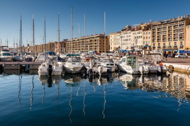 Marseille, Fransa - 11 Ocak: tekneler üzerinde 11 Ocak 2012 yılında