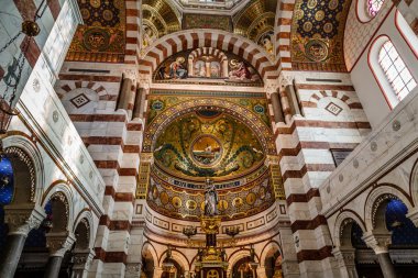 notre-dame de la garde Katedrali Marseille altın iç