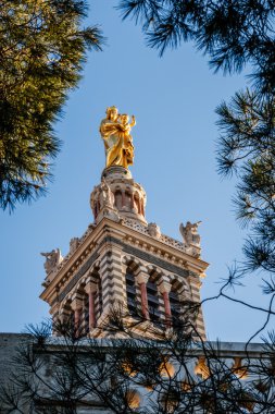 Basilica of notre-dame de la garde içinde Marsilya, Fransa