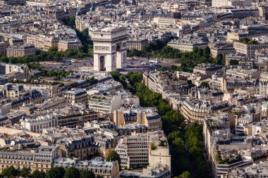 eiffel Tower, paris, fra kemer de zafer üzerine havadan görünümü