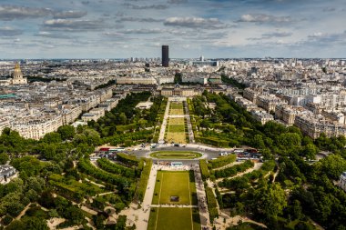 Eyfel Kulesi Tour Eiffel, paris, Frangı champ de mars'ın havadan görünümü