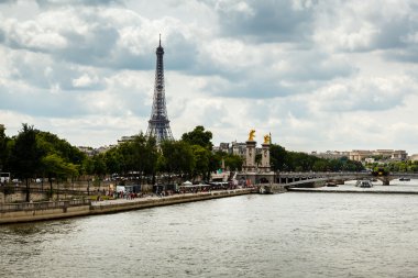Eyfel Kulesi ve alexander üçüncü köprü, paris, Fransa
