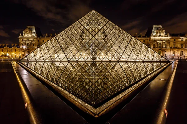 Glass Pyramid in Front of the Louvre Museum, Paris, France