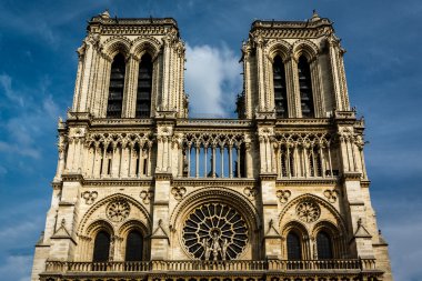 notre dame de paris Katedrali üzerinde cite ada, Fransa