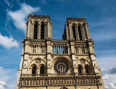 notre dame de paris Katedrali üzerinde cite ada, Fransa