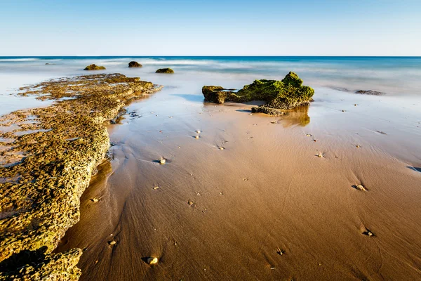 Plaży Porto de mos w lagos, algarve, Portugalia — Zdjęcie stockowe