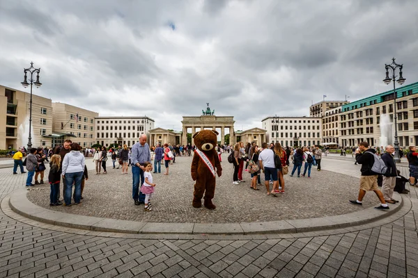 Brandenburger tor i berlin, Tyskland (brandenburg gate) — Stockfoto