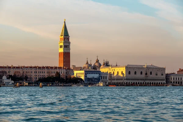 View of Doge's Palace, Campanella and San Marco Cathedral from t — Stock Photo, Image