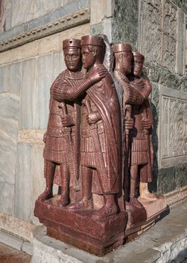 tetrarchs - dört Roma imparatorları, porfir heykeli sac