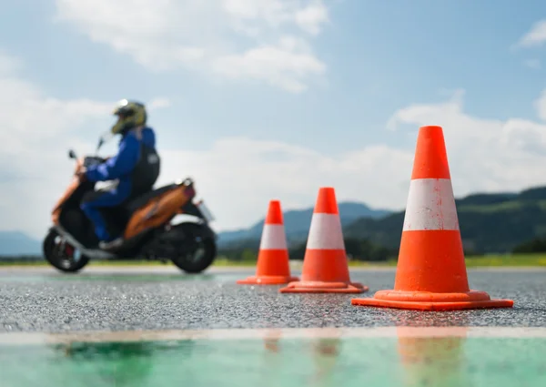 Escola de treinamento de motocicleta — Fotografia de Stock