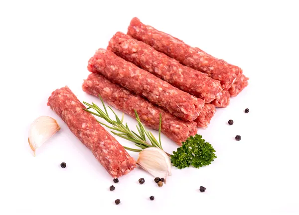 Cevapcici - pronto para a grelha — Fotografia de Stock