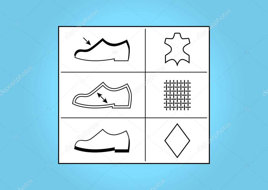 Footwear labels and symbols