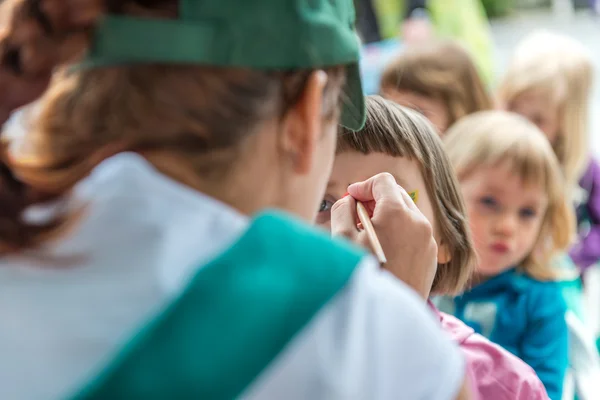 Face paint - disguise for carnival — Stock Photo, Image