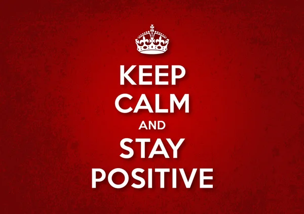 Keep Calm and Stay Positive - вектор — стоковый вектор