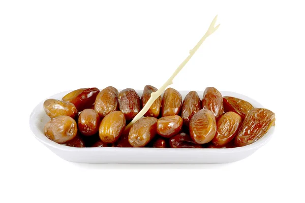 Candied dates palm fruit. — Stock Photo, Image