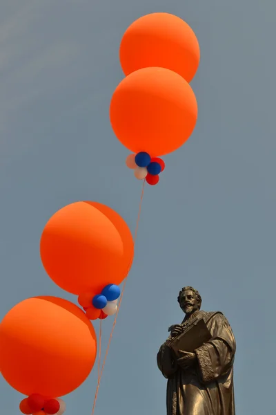 Queen's day in Delft. — Stock Photo, Image