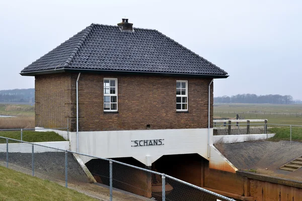 Pumping station Oude Schans on Texel. — Stock Photo, Image