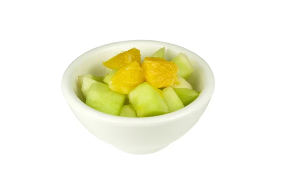 Obstsalat in einer Schüssel. — Stockfoto