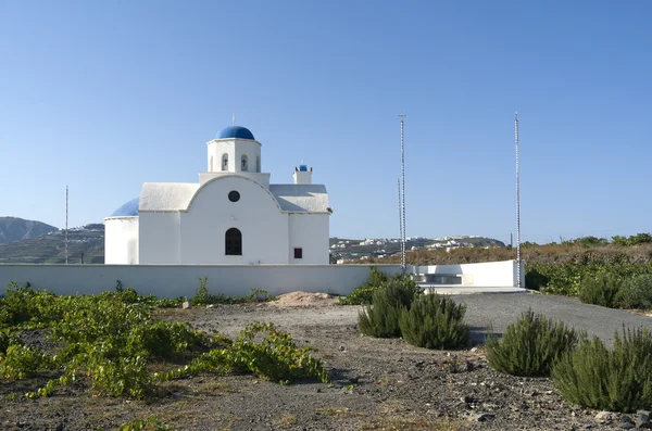 Iglesia cerca de Perissa . — Foto de Stock