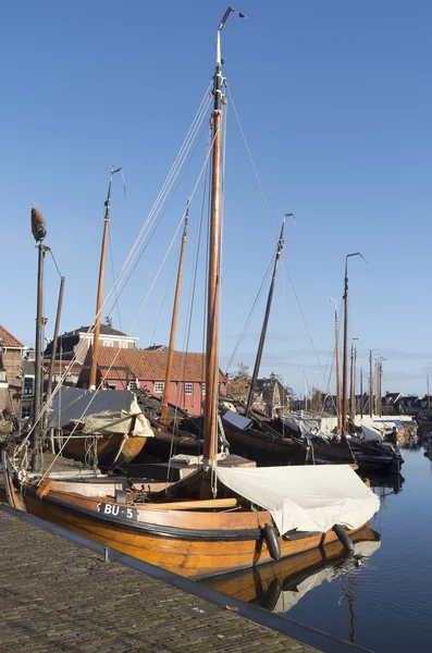 Boat yard for fishing boats. — Stock Photo, Image