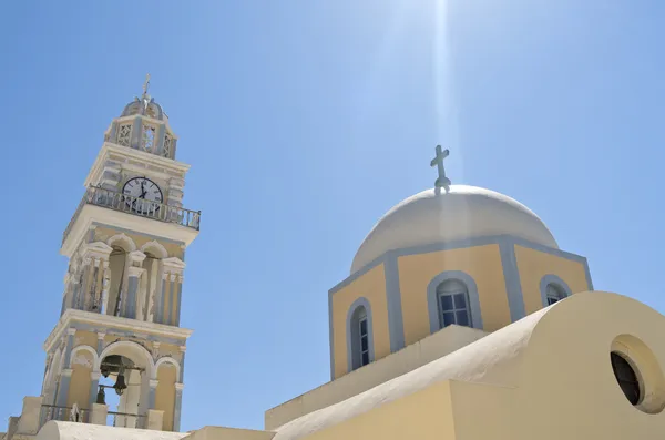 Igreja em Thira . — Fotografia de Stock