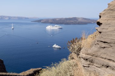 thira bir görünümünü, santorini.