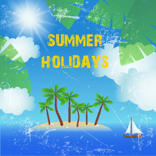 Summer holidays — Stock Vector